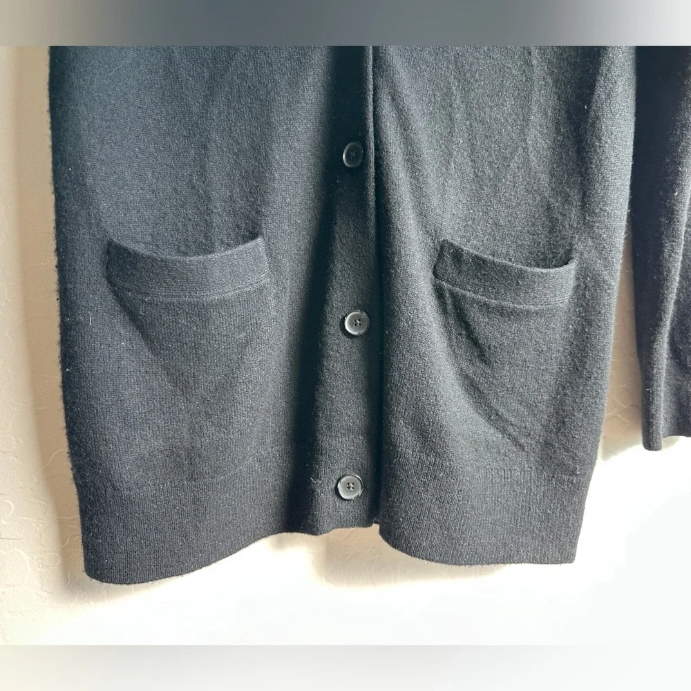 Everlane Cashmere V-Neck Long Black Cardigan Women’s - Small